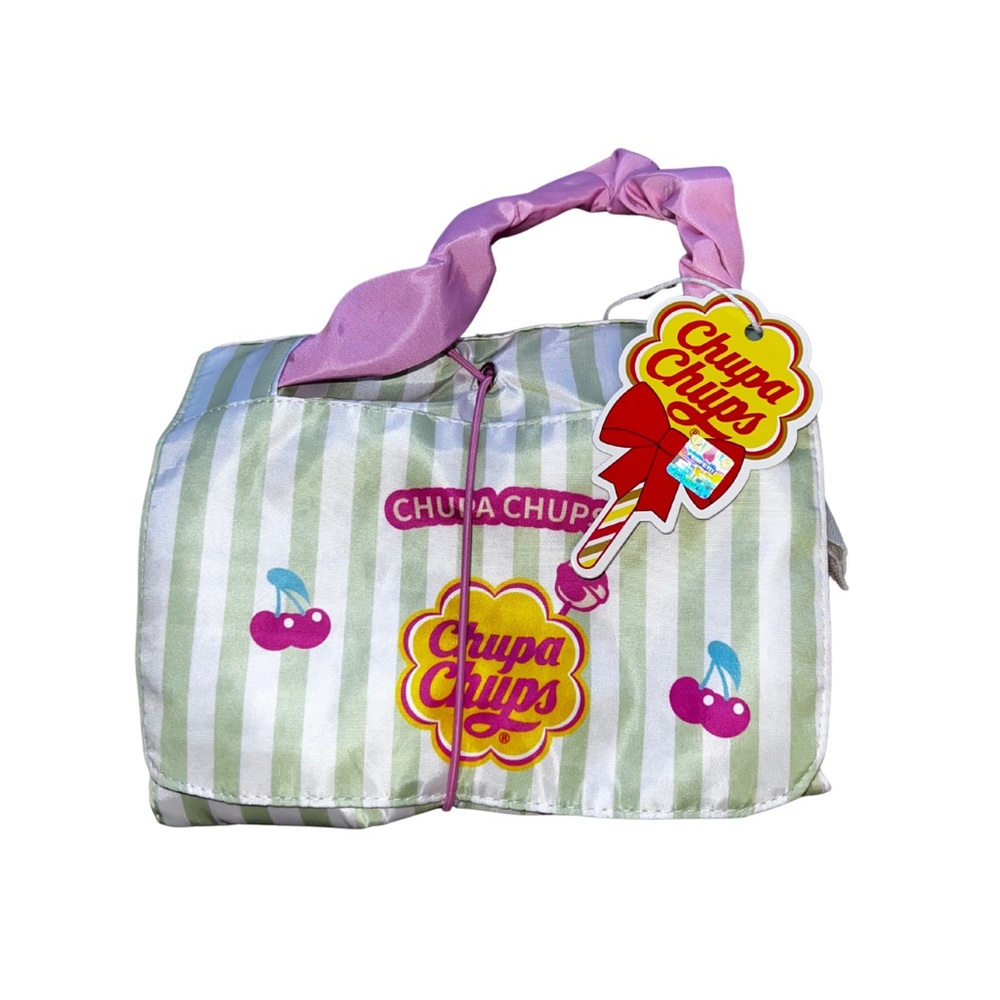NWT Y2K Chupa Chups Striped Cherry Cosmetic Bag - Picture 5 of 6